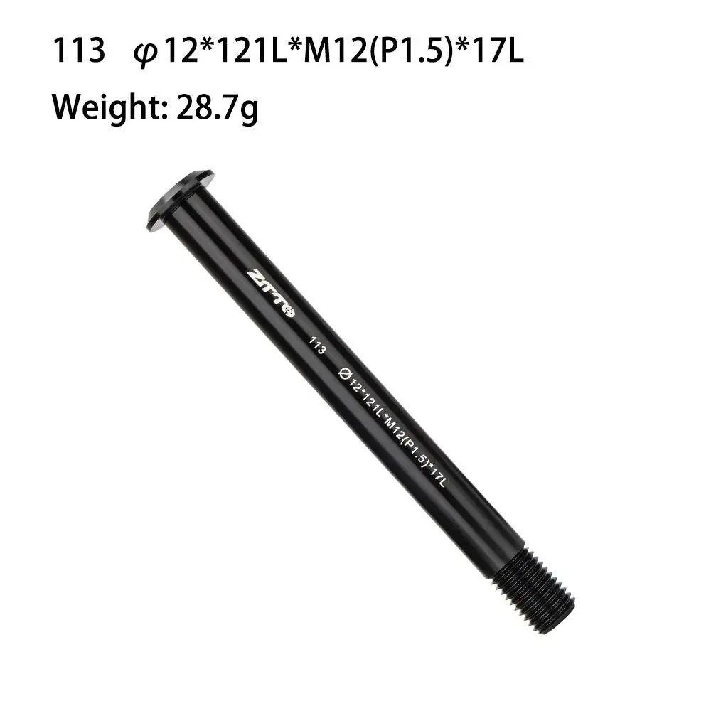 알루미늄 합금 쓰루 액슬 샤프트 12mm 직경 앞뒤 허브 휠 허브 샤프트 퀵 릴리즈 스큐어 MTB 액슬 샤프트 MTB 자전거