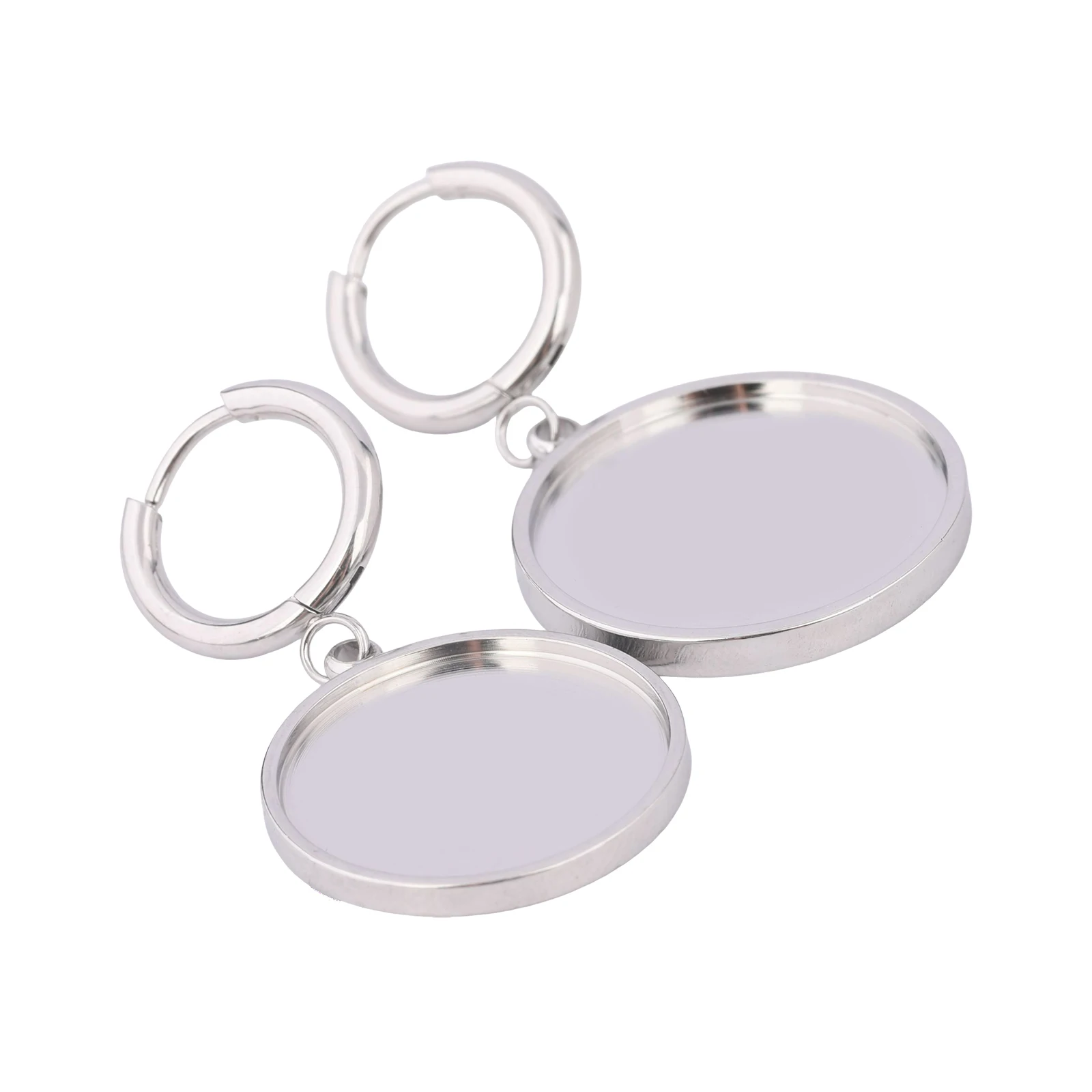 6-Piece Stainless Steel Leverback Earring Blanks