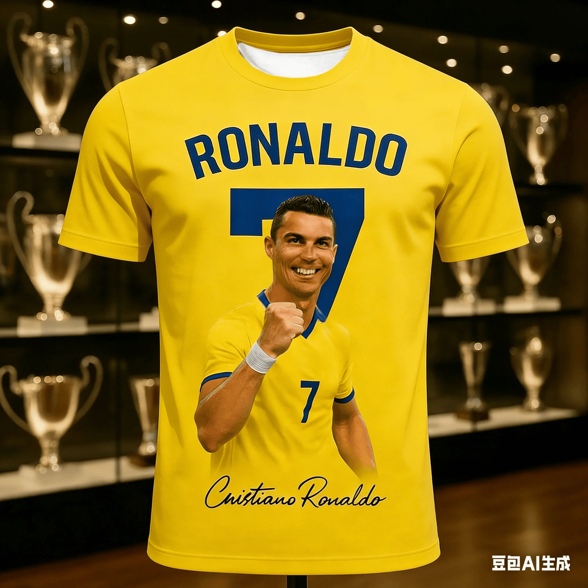 Highlight Moment 3D-gedruckte Nummer 3 7 legendäre Gedenk-T-Shirts, ein Must-Have für Fußballfans zum Anfeiern – Detail 8