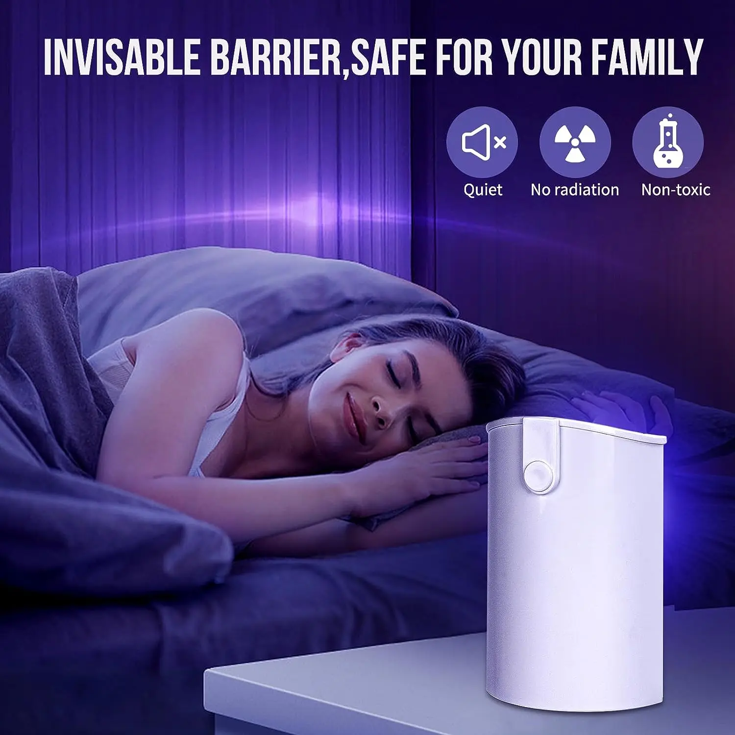 Mosquito Killer Lamp Indoor Plug-in Flying Insect Trap Home Mosquito Moth Catcher Night UV Light Attractant Fly Bug Zapper