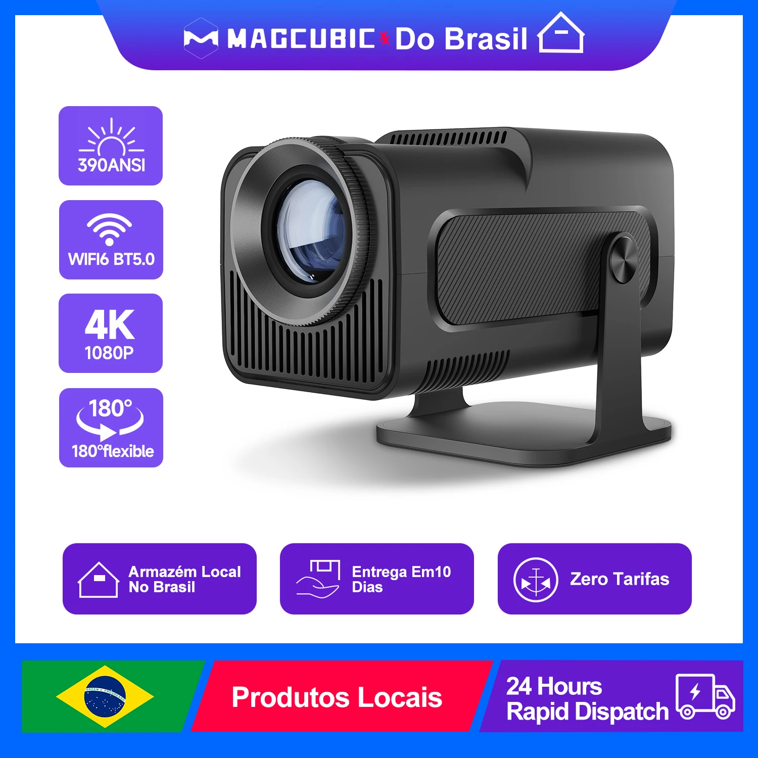 MAGCUBIC HY320 ULTRA HD プロジェクター本体 Magcubic HY320 NTV Netflix-Certified Projector – Android 13