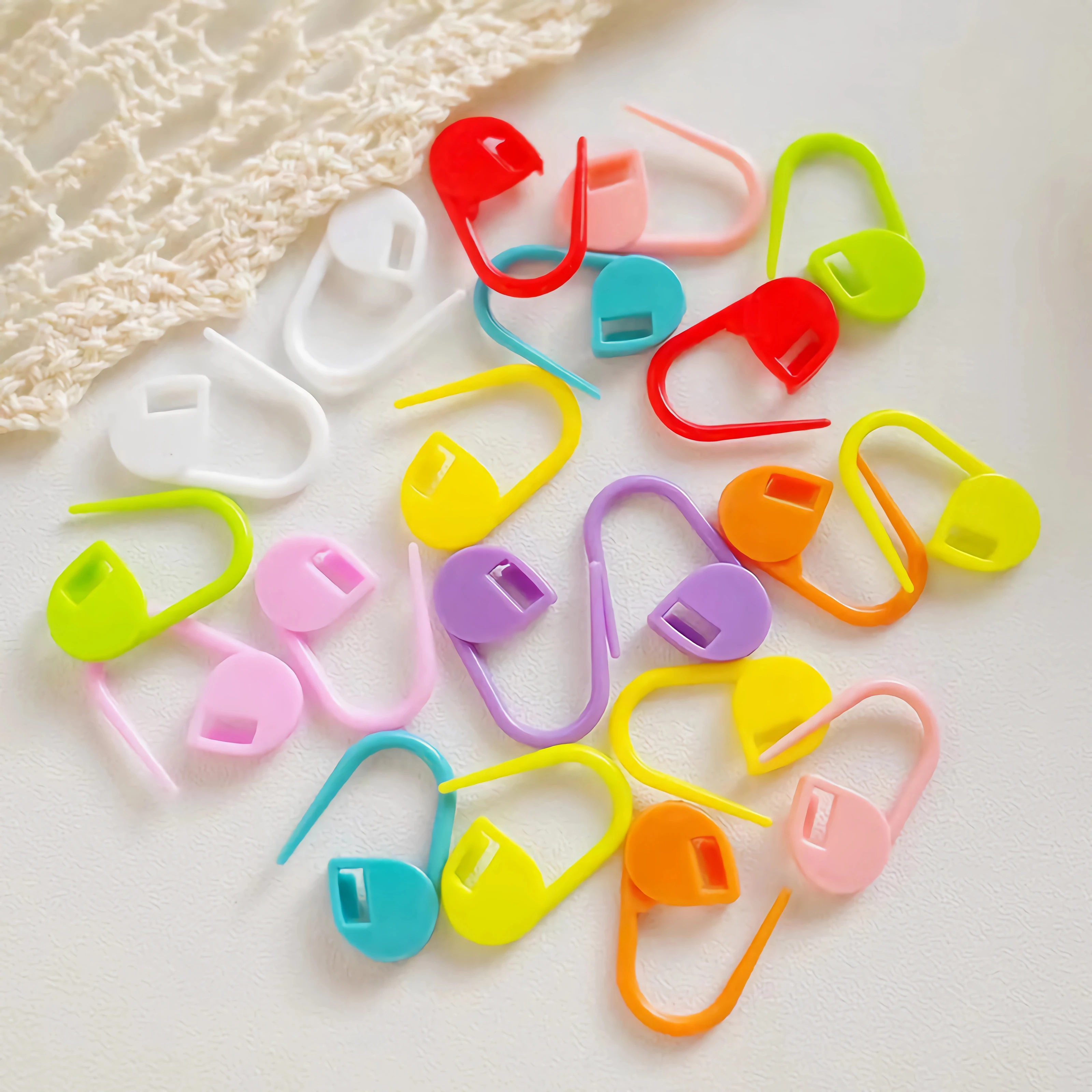 CLYAIYLC  safety pins 0.83inch/21mm 10 colors for sewing clothing knitting marker and DIY project