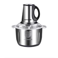 2 Speed Stainless steel Electric Chopper Meat Grinder Mincer Food Processor Slicer Meat Cutter Food Chopper Electric 1