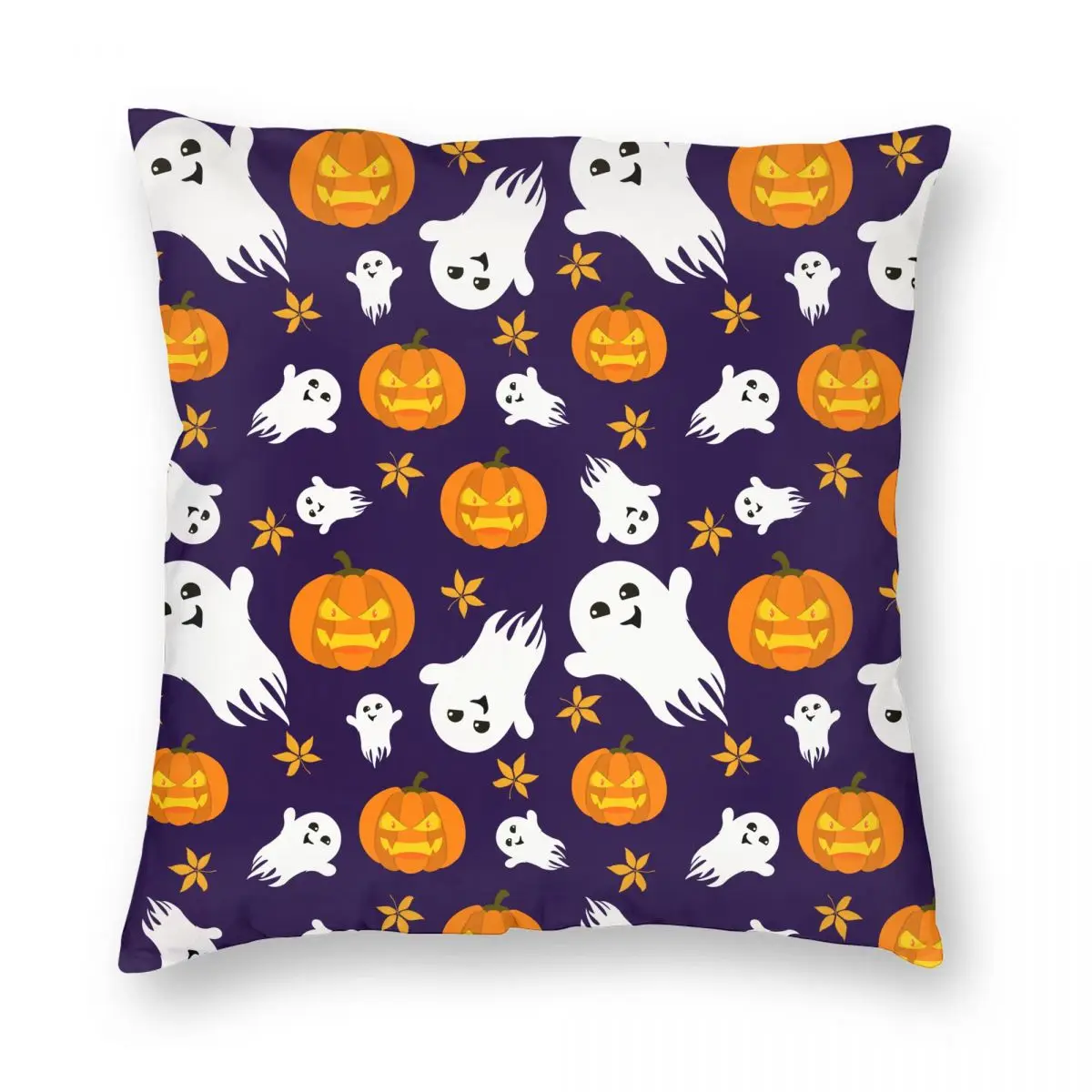 

Наволочка с изображением тыквы и призраков на Хэллоуин, двухсторонний тканевый чехол для подушки, декоративная подушка, чехол для спальни