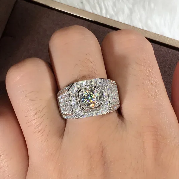 Amberta 925 Sterling Zilver Christelijke Zegelringen Voor Mannen