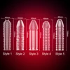 14 Type Transparent Crystal Condom Penis Sleeve Male Enlargement Time Delay Spike Clit Reusable Condoms Sex Toy for Couple 1