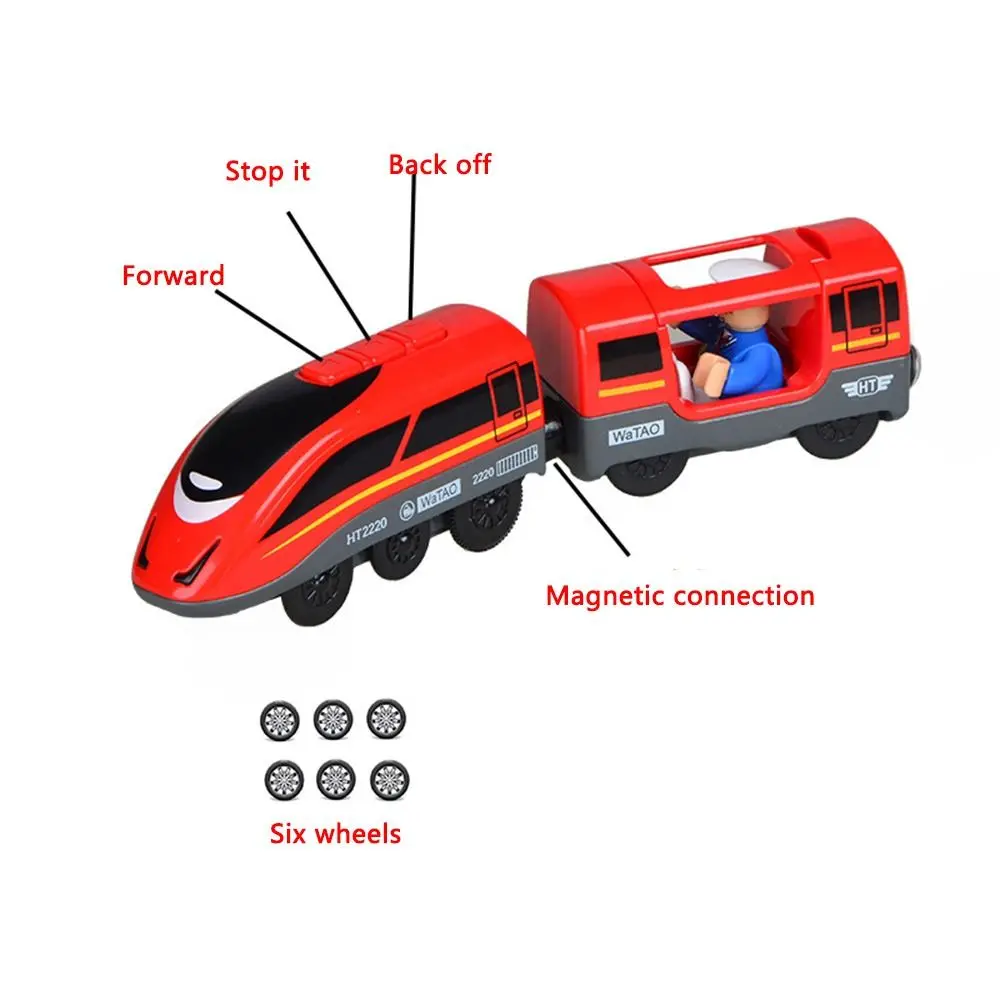 Magnetic Children's Toys Train Compatible With Brio Wooden Train Track Battery Operated New Design