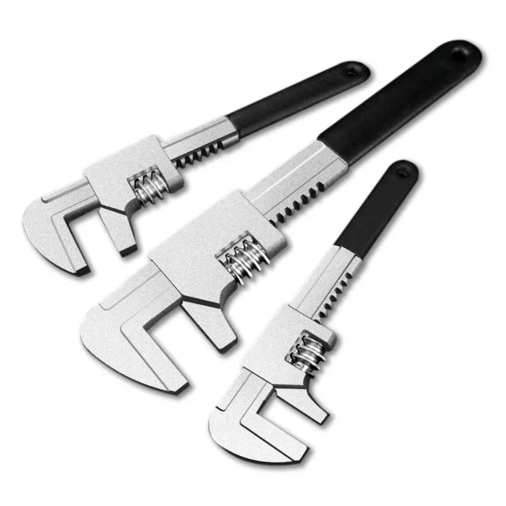 9" 11" 15"F Type Right Angle Wrench Adjustable Multifunction Large Opening Pipe Spanner Plumbing Pliers Pump Faucet Repair Tools 9" 11" 15"F Type Right Angle Wrench Adjustable Multifunction Large Opening Pipe Spanner Plumbing Pliers Pump Faucet Repair Tools