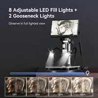 7" LCD Digital Microscope 1200X1080P Coin Microscope with Metal Stand 12MP Ultra-Precise Focusing Video Camera for Repairing PCB 2