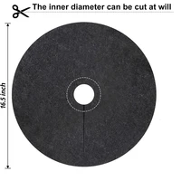 10pcs Non-Woven Degradable Fabric Tree Mulch Ring  Protector Mat Reusable Weed Barrier for Control Root Protection 2