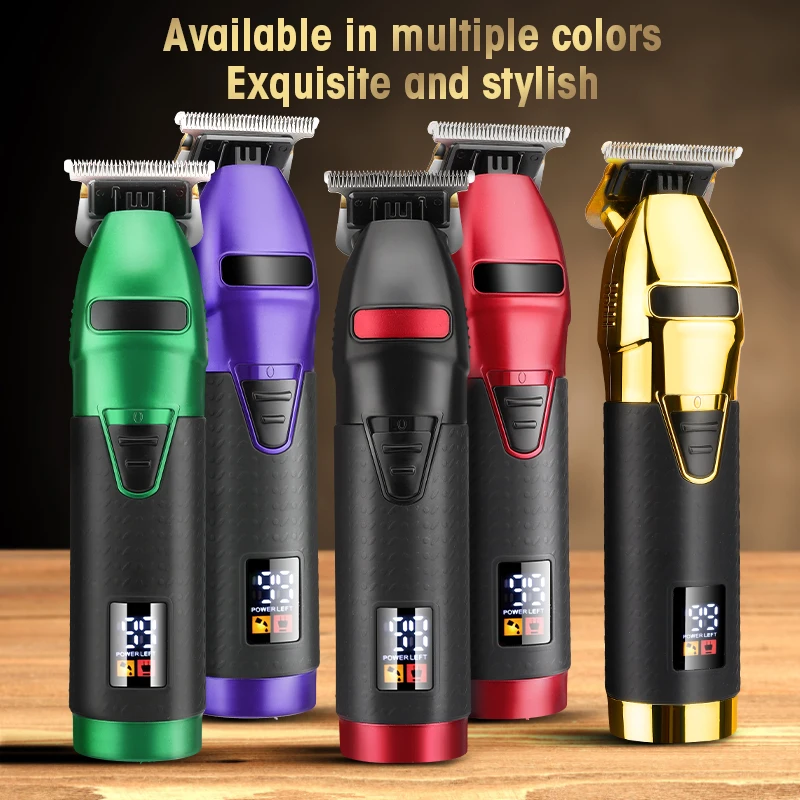 Electric professional hair clipper engraving clipper home hair clipper LCD grease fader 2