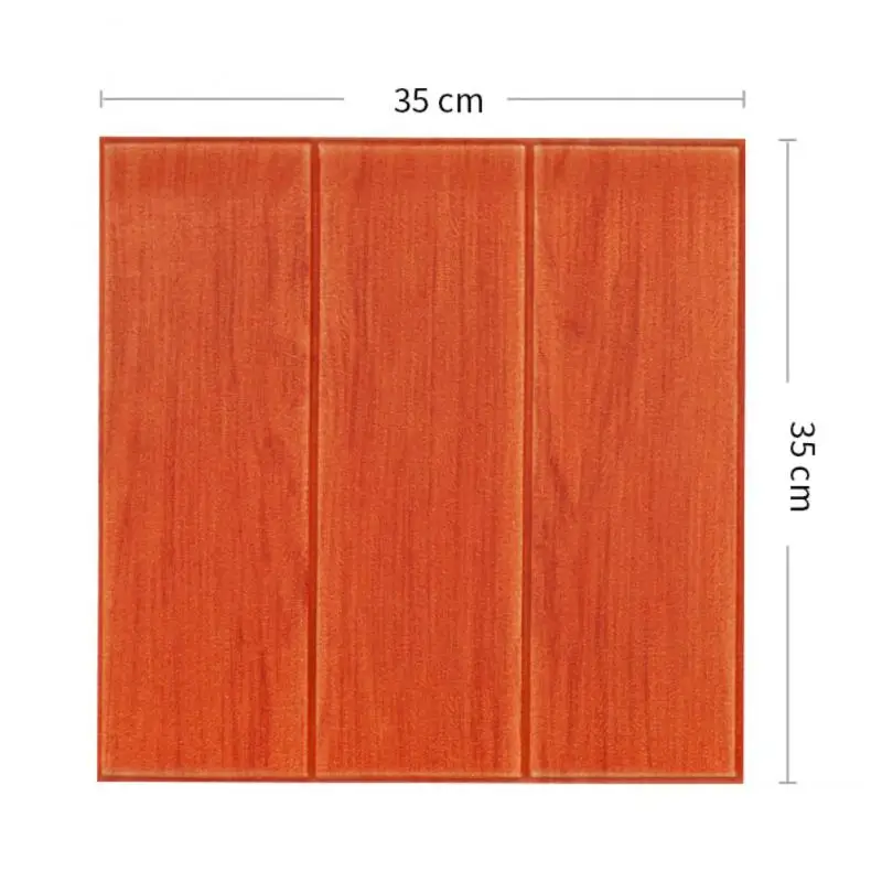 Self Adhesive Wallpaper 3D Wall Panel Living Room Wood Grain Wall Stickers Waterproof Bedroom Kids Room Brick Papers Home Decor