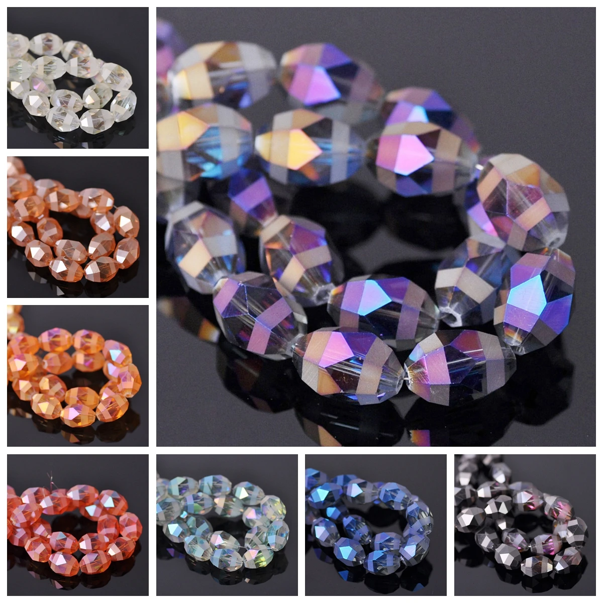 10pcs 13x9.5mm Oval Faceted Matte Crystal Glass Loose Crafts Beads for Jewelry Making DIY Crafts Findings 30pcs 6mm diagonal hole cube faceted colorful crystal glass loose beads for jewelry making diy crafts findings