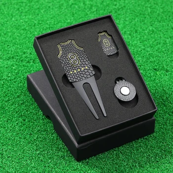 Golf Divot Tool with Ball Marker & Groove Cleaner – 3-in-1 Pitchfork 1
