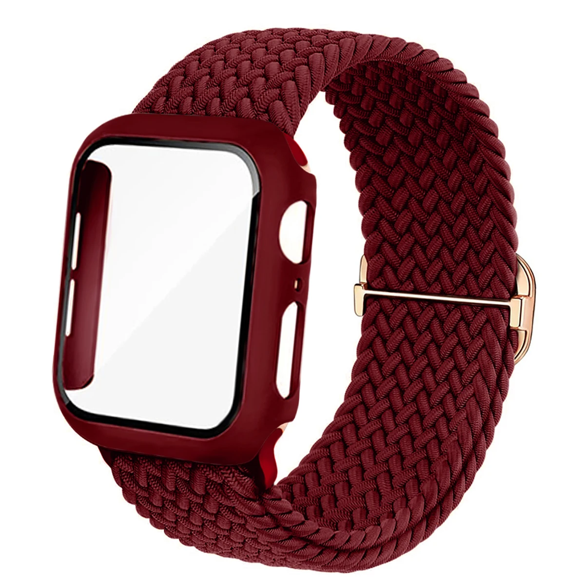 ตัวเลือกสินค้า สายนาฬิกาไนลอนระบายอากาศ+เคสป้องกันสำหรับ Apple Watch