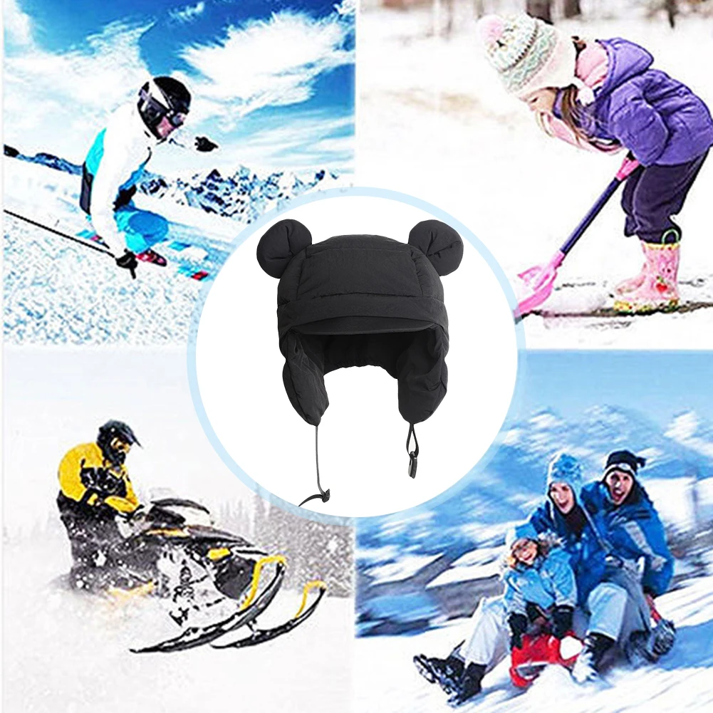 Bomber Hat Men Women Thick Warm Russian Ushanka Ski Hat Ear-flapped Windproof Ear Protection
