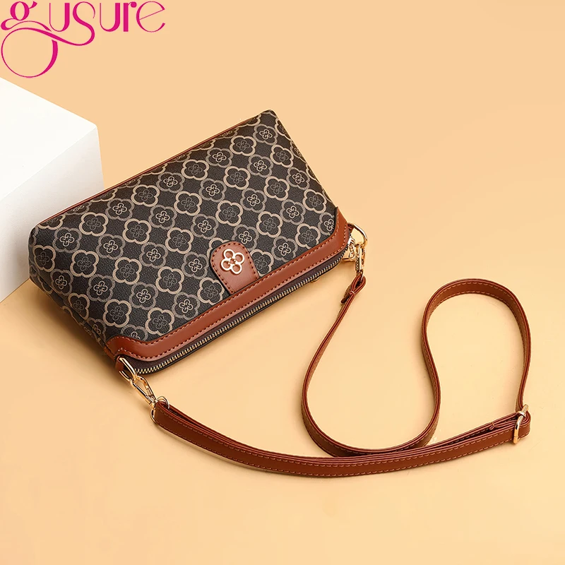 Gusure Fashion Luxury Design Small Shoulder Crossbody Bags Women Trendy Ladies Casual Shell Bag Messenger Mobile Phone Bag