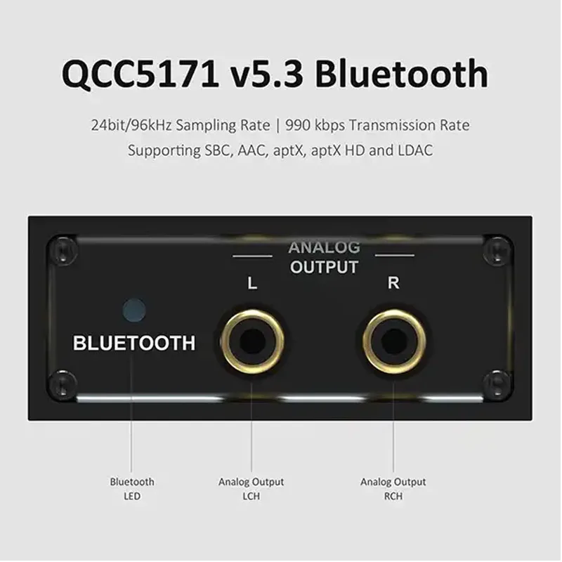 High Fidelity Bluetooth Audio Receiver USB Decoder