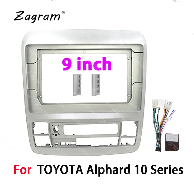Car Radio Fascia Frame Cable Canbus For TOYOTA Alphard 10 Series Stereo ȵ̵ Dashboard Kit