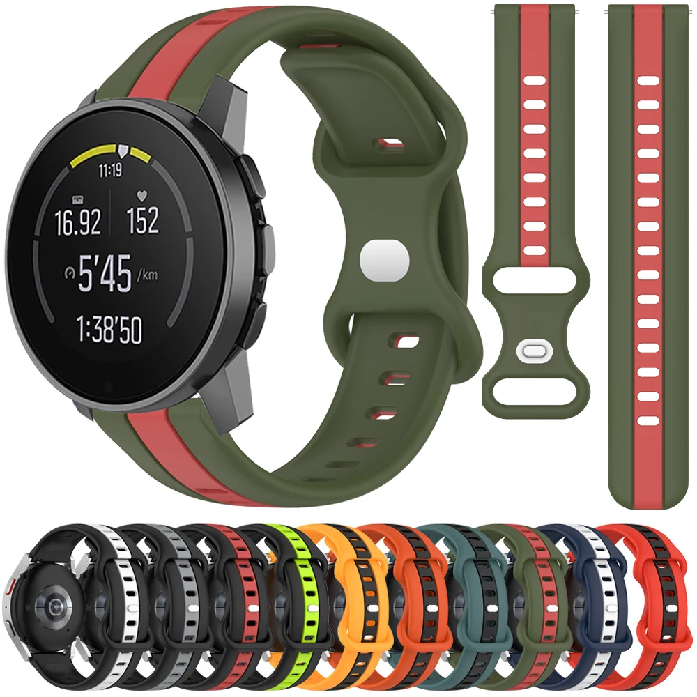 Cinturino Sportivo In Silicone Per Suunto 9 Peak Pro / Suunto 5 Peak Wristband Per Suunto 3 Strap 20Mm 22Mm Cinturino Smart Watch Bracciale