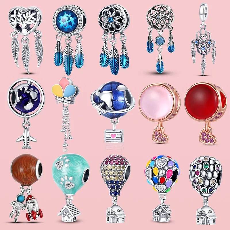 Кулон Ловец снов из серебра 100% пробы с воздушным шаром | Украшения и аксессуары