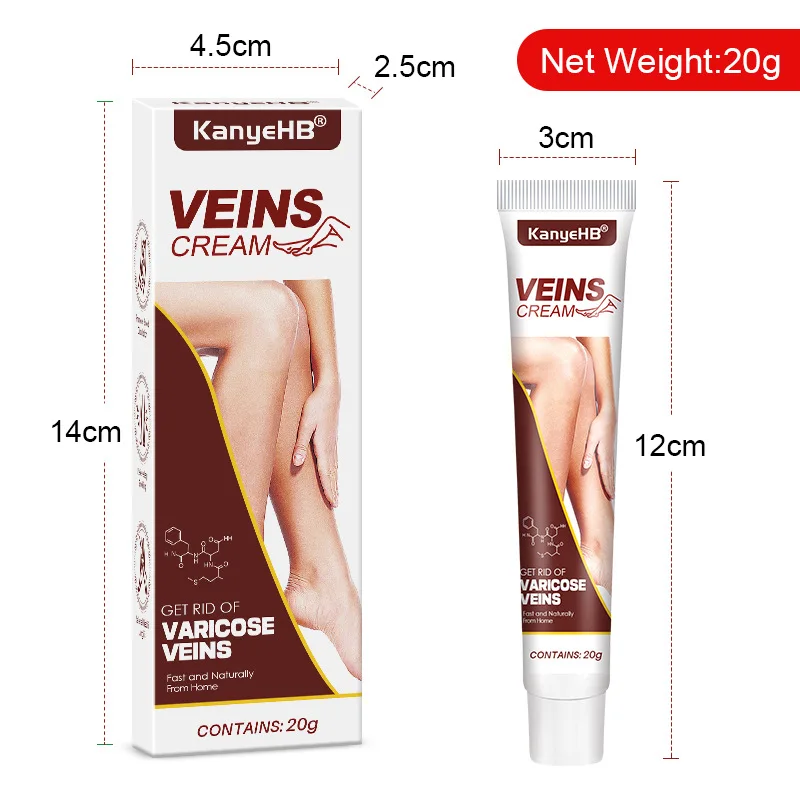 20g Varicose Vein Relief Cream Improves Blood Circulation Relaxing Leg Cream Relieve Spider Blood Vessels Anti Varicose pain analgesic cream varicose veins patch