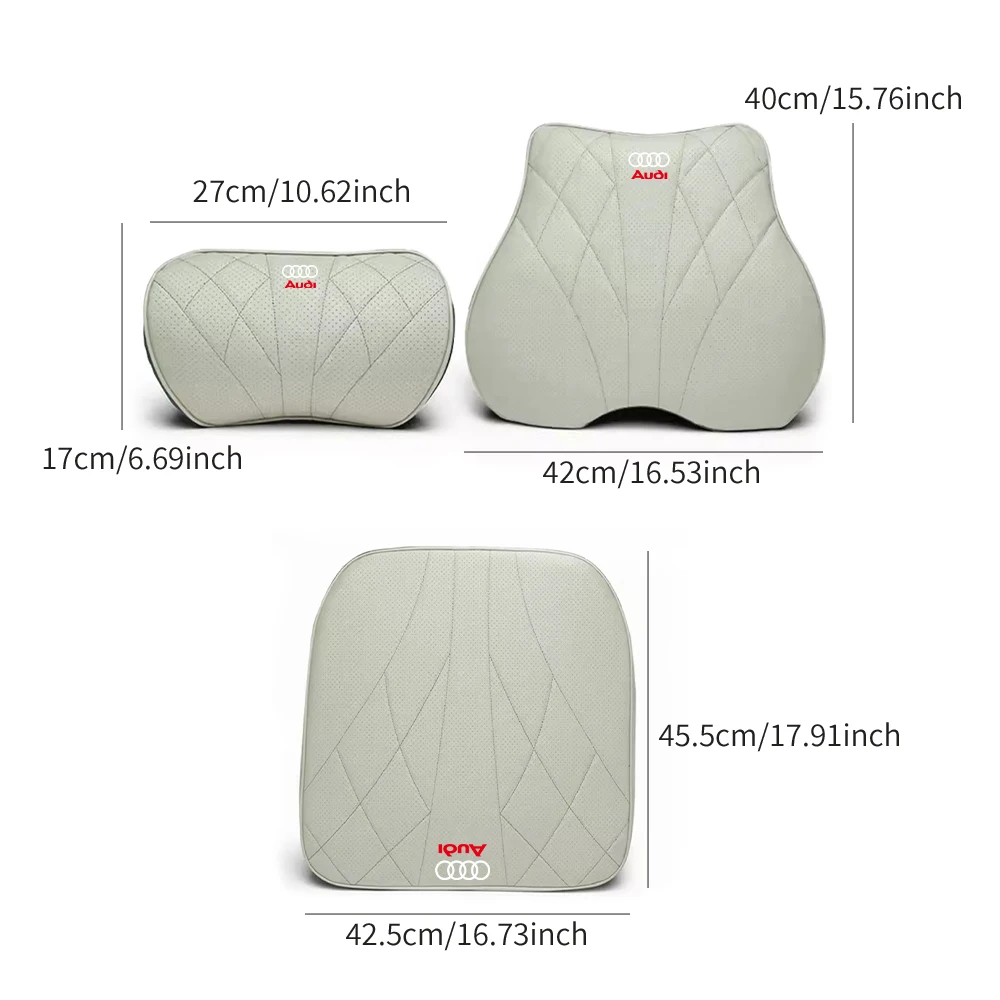 Ergonomic Car Seat Neck and Lumbar Support Cushion Set