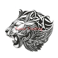 Fuwo Trading – autocollant de décoration grand Lion en PVC, accessoires créatifs, protection solaire, imperméable, pour voiture, moto 