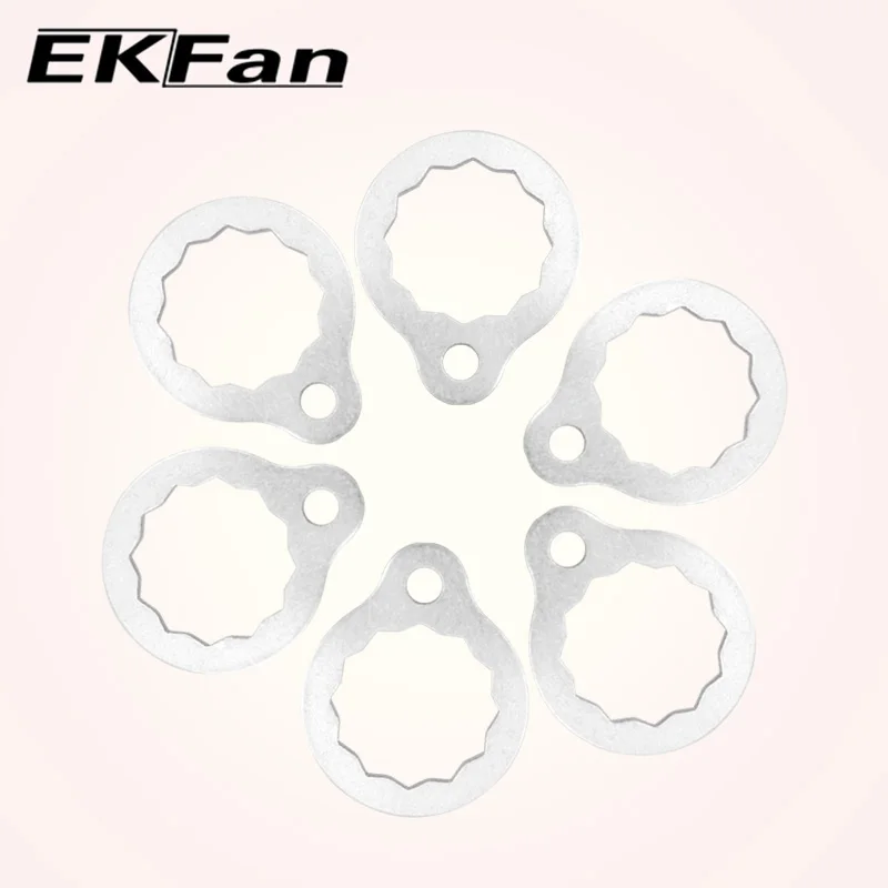 EKfan M8 DAI M7 SHI Left / Right Hand Nut With 16MM silver Lock Washers And Screws For Baitcasting Fishing Reel DIY Parts