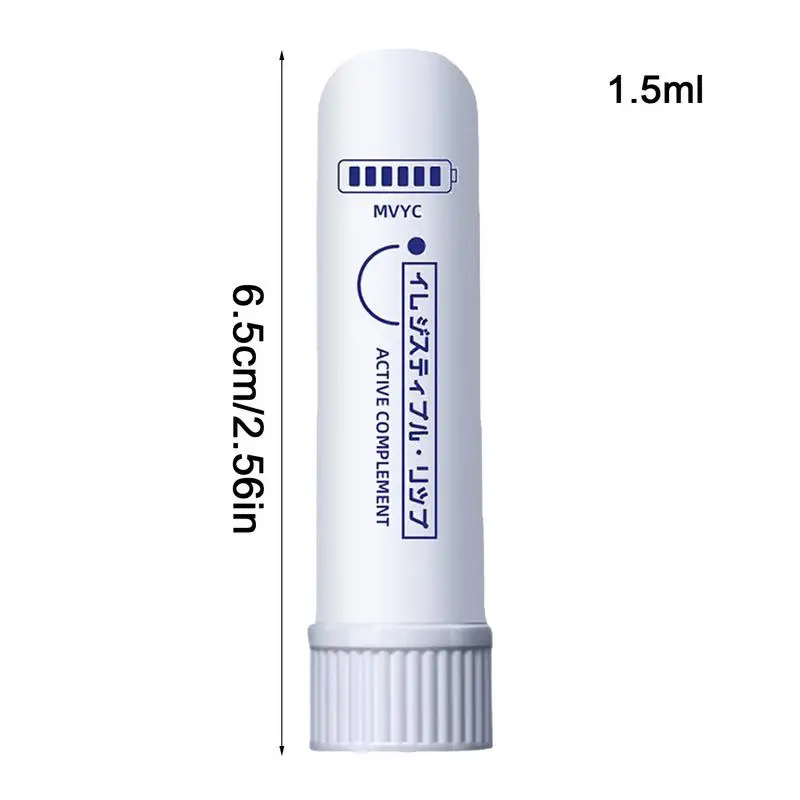 Nasal Inhaler Natural Aromatherapy Sticks for Nasal Energy Stick Boost Concentration Improve Breathing Nose Congestion Relief