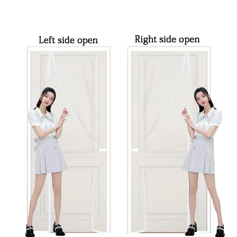 Side opening magnetic mosquito proof door curtain new magnetic screen window, household screen curtain, bedroom suction