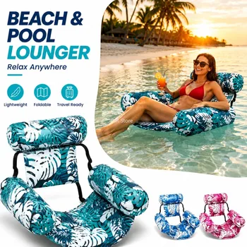 1 Sedia Gonfiabile per Piscina, Resistente, per Adulti, Ideale per Lago, Spiaggia, Giardino, Feste, Arredo Esterno Estivo