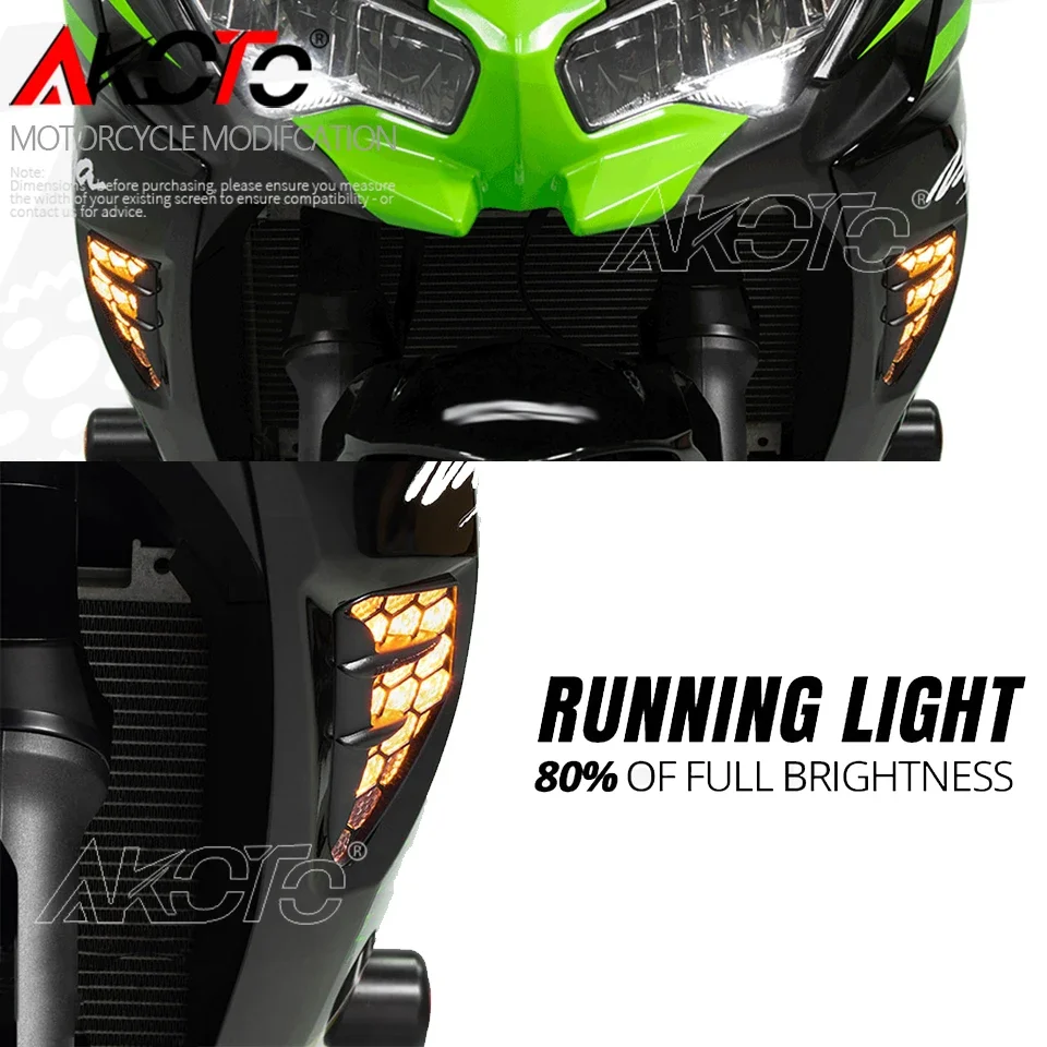 2025+ New Front Turn Signals Light Turning Lamp For Kawasaki ZX
