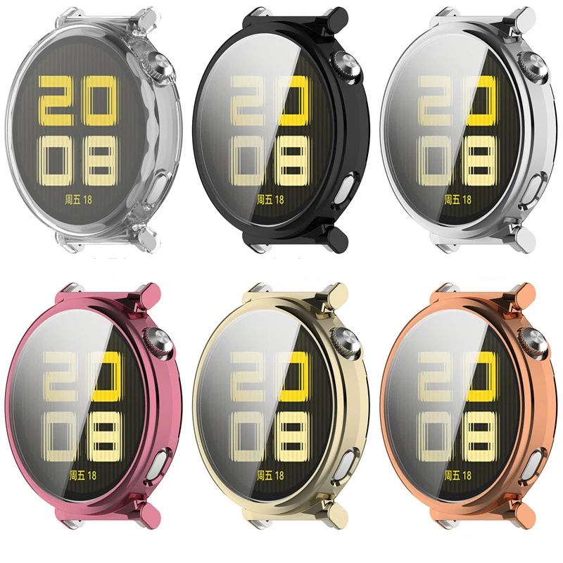 Soft TPU Protective Case & Screen Protector for Huawei Watch GT5 Pro - 46mm & 42mm