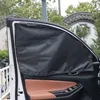 Magnetic Suction Car Sunshade Laser Coating Blackout Cloth UV Protection Privacy Design Driver & Rear Seat Sunscreen Curtain Set 3
