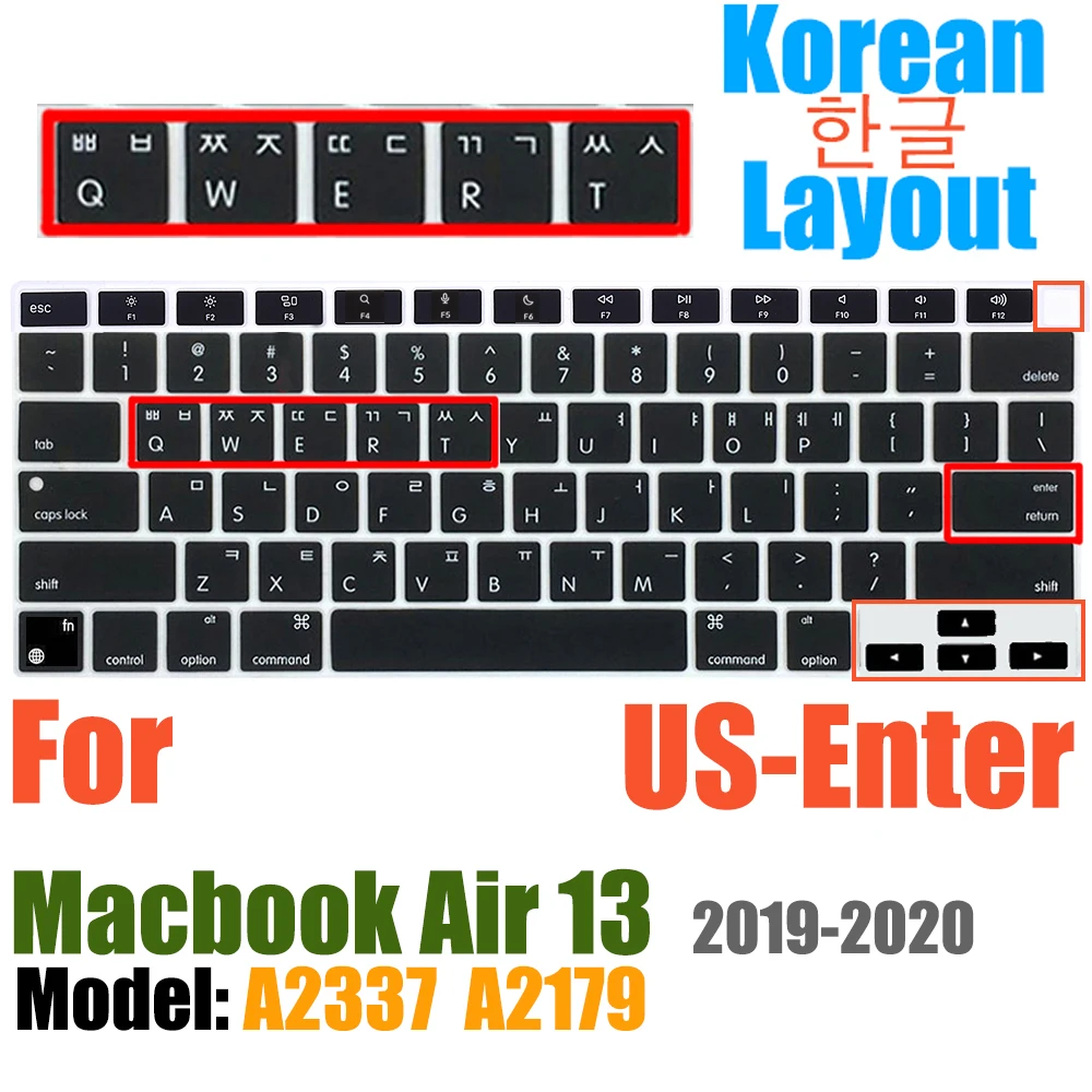 Waterproof Protective Silicone Keyboard Cover with Touch ID