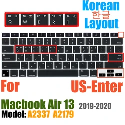 Waterproof Protective Silicone Keyboard Cover with Touch ID (US Korean A2337)