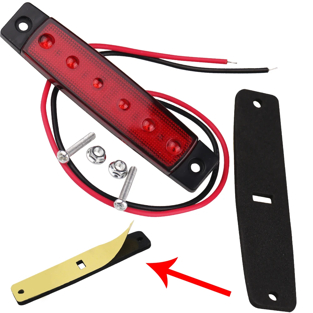 Ʈ ƮϷ ̵ Ŀ ǥõ, ڵ 극ũ  ̶Ʈ  Ʈ, 6LED   ȣ , 12V, 24V, 2 