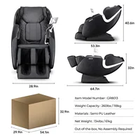 2 Year Warranty 4D SL track Airbag Zero Gravity full body Massage Chair Home 3D Office Heating Shiatsu Office Chair Massage Sofa 2