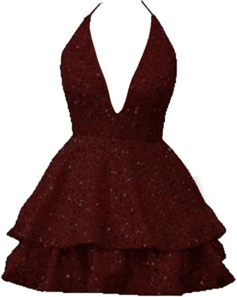 short backless cocktail dresses Newest Short Black Backless Prom Dress, Black Backless Homecoming Dres –  jbydress main image 1