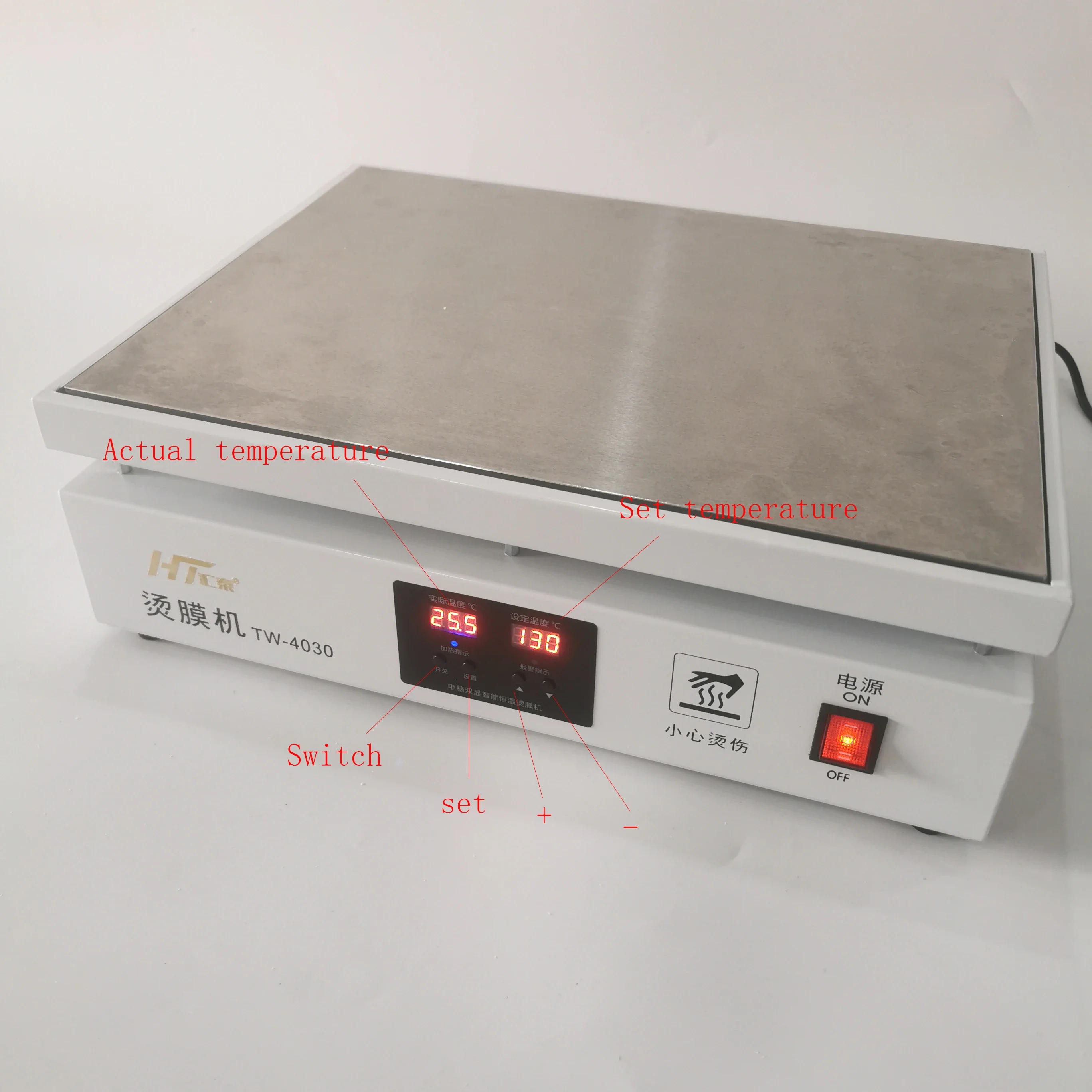 Constant Temperature Heating Station Heat Shrink Sealer for BOPP Cellophane Film Packaging PCB LCD Screen Repair detail image 3