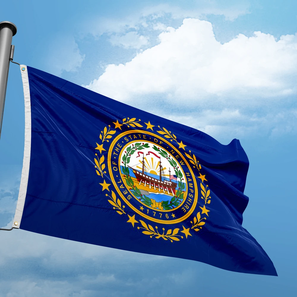 New Hampshire Vlag 3 * 5FT 90*150Cm Vs Staten Vlaggen Ontwerp Custom