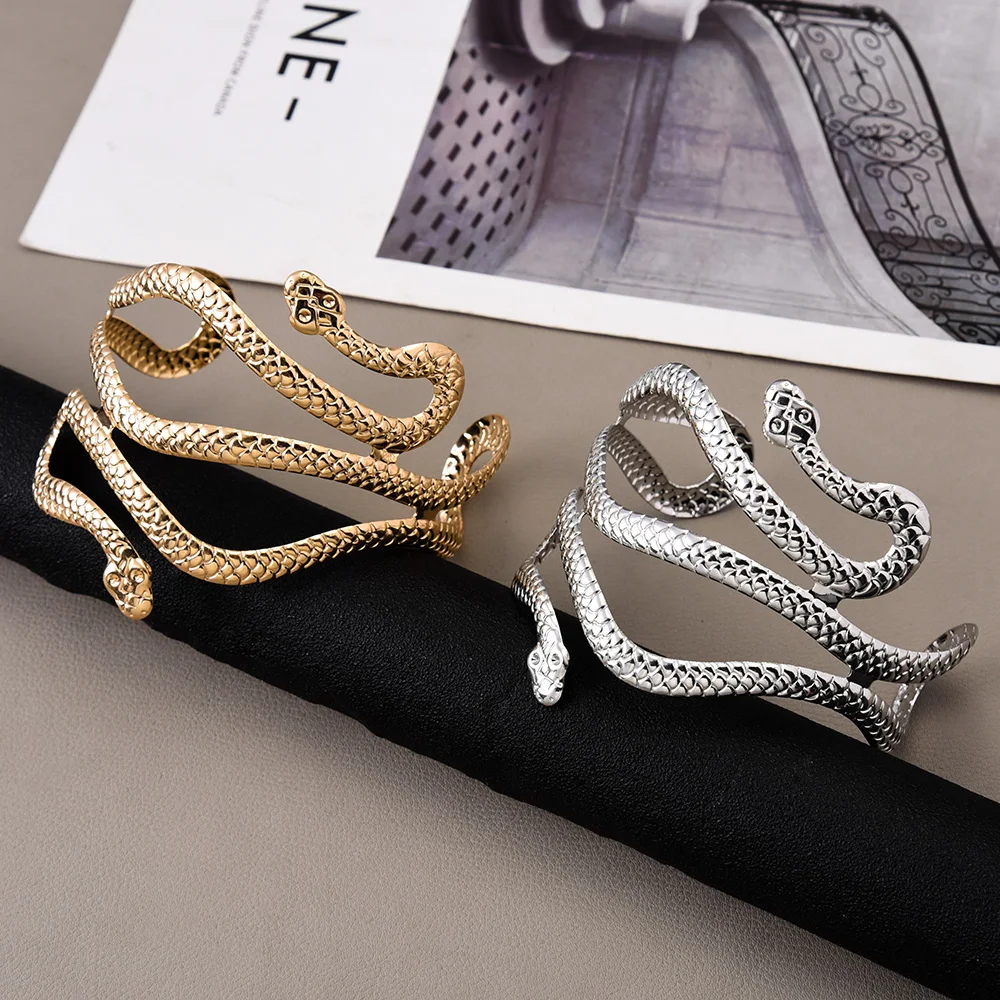 Egypt Cleopatra Swirl Snake Butterfly Leaf Arm Cuff Armlet Armband Open Cuff Bangle Bracelet for Women Gift bangle bracelet snake bangle bracelet