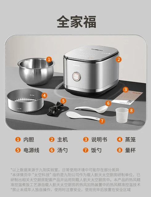 Newest Joyoung Rice Cooker 40N1 No Coating Electric Multi Cooker Stainless  Steel Pot 4L Capacity For 2-8 Person For Home Kitchen - AliExpress