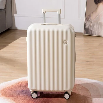Bagaglio da portare con sé Ruota universale Trolley da 20 pollici da donna con portabicchieri USB Piccola valigia da viaggio leggera per imbarco 1