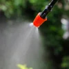 Adjustable Mist Nozzles With 4/7mm Hose Black Tee Joint Garden Irrigation Sprinklers Cooling Humidification Atomization Nozzles 5