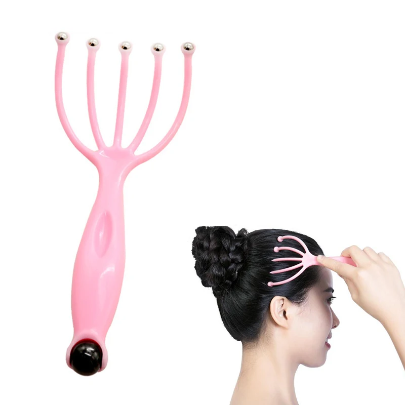 

Head Massage Ball Comb Five-claw Magnetic Bead Scalp Stress Release Hair Brush Five Finger Manual Head Scratching Massage Tools