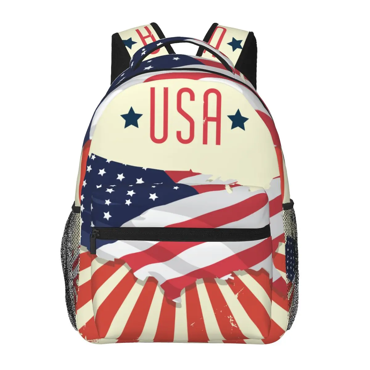 

Men Woman Backpack USA Map With Flag Schoolbag for Female Male 2023 Fashion Bag Student Bookpack