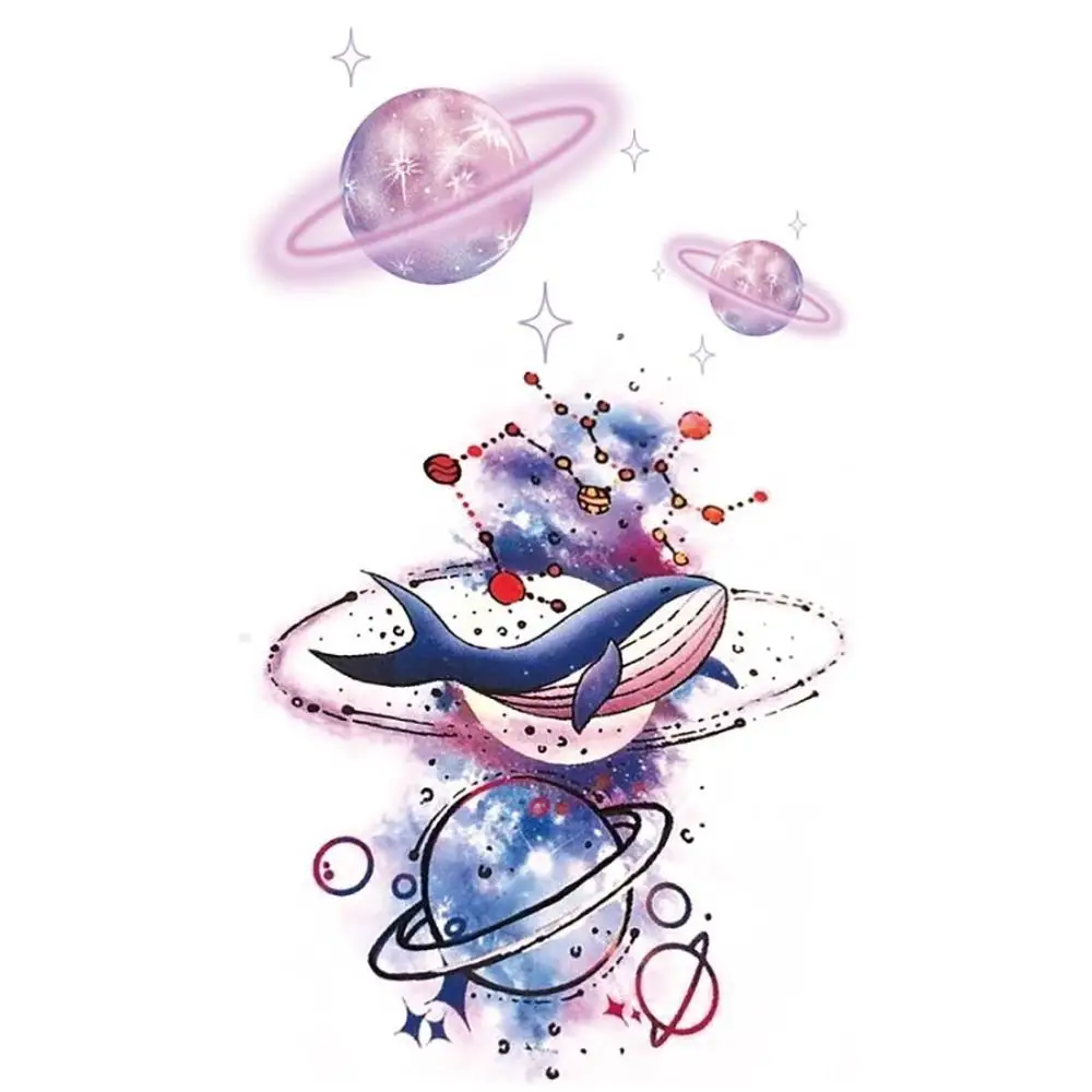 Removable Long Lasting Leg Body Art Temporary Decal Black Rose Butterfly Design Cover Scars 3D Body  Sticker