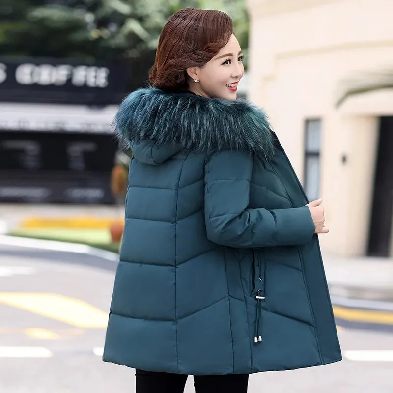 2023 新しい冬のジャケットの女性のパーカーロングコート毛皮の